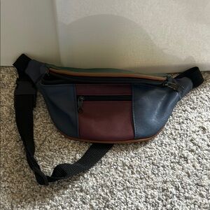 Multicolor Leather Fanny Pack